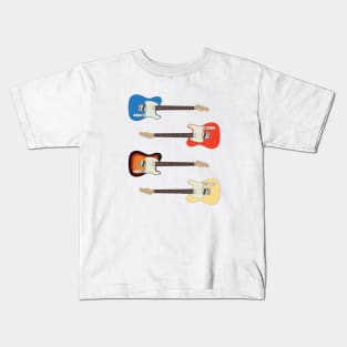 T Style Electric Guitar Rosewood Pack Kids T-Shirt